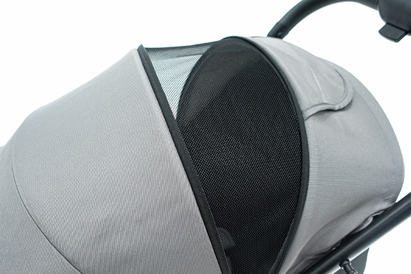 Adjustable canopy, with a hidden section